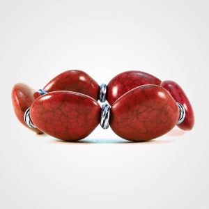 bracelet fantaisie gemme rouge issu de la Collection Fantaisie de La Vie en Or