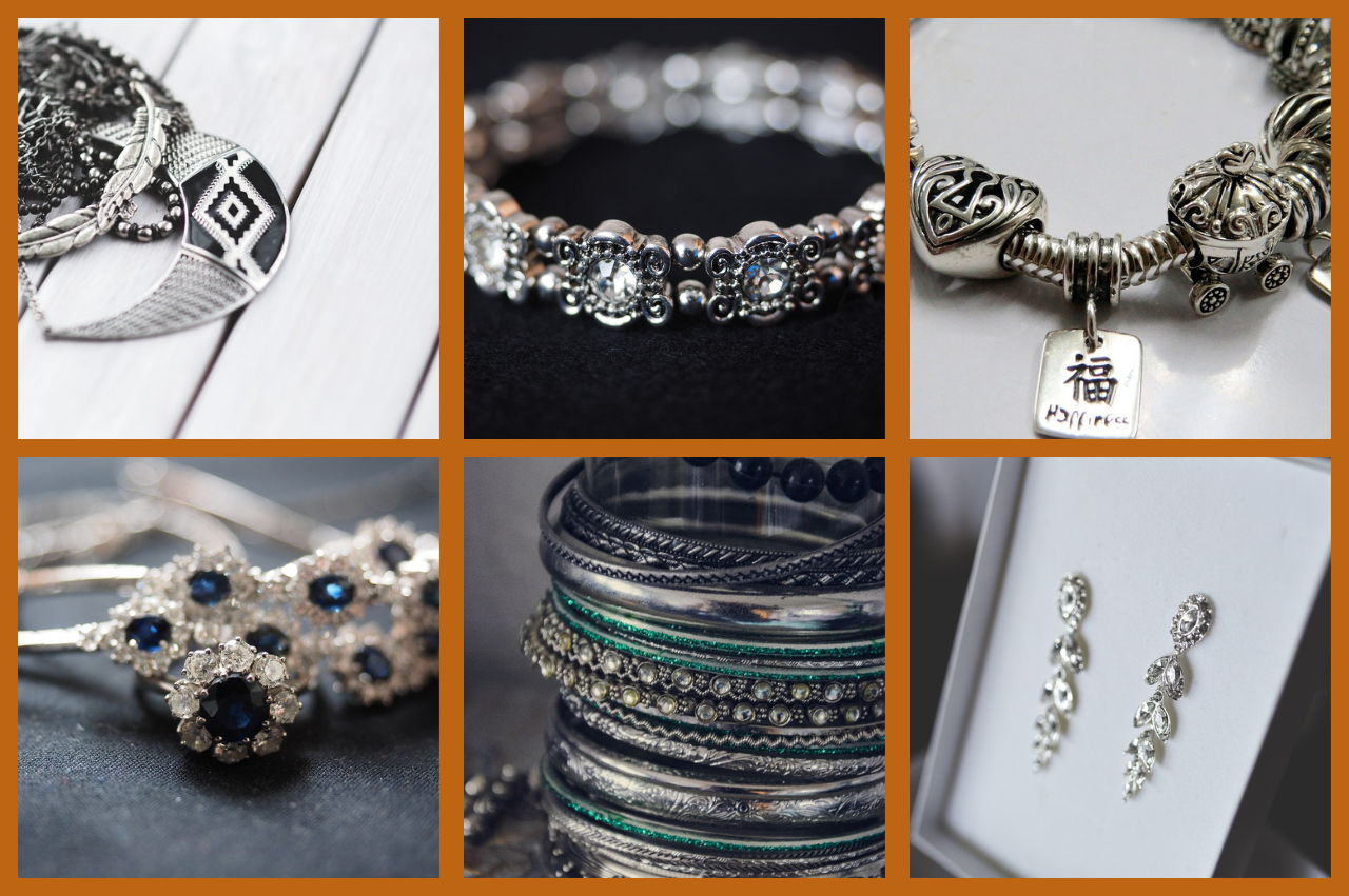 6 photos de bijoux argent issue de la Collection Argent de La Vie en Or